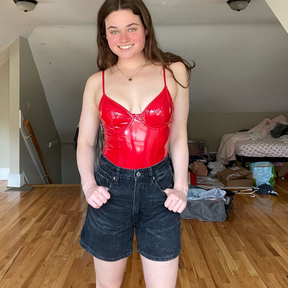 Red Latex Body Suit